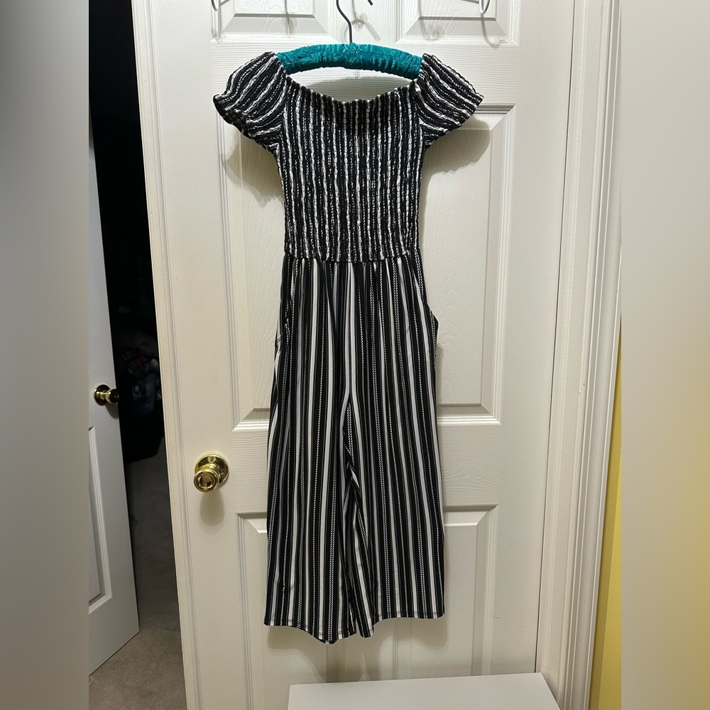 Striped wide leg jumpsuit - Picture 1 of 6